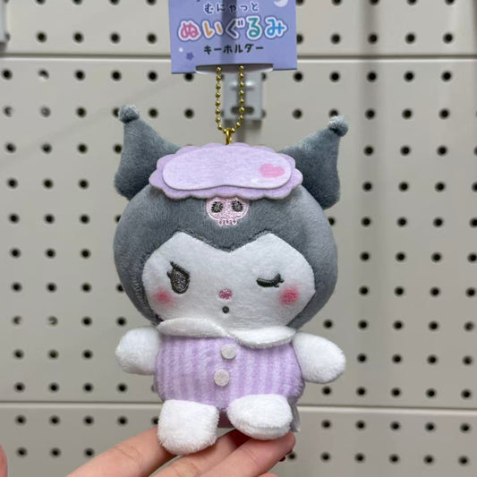 SANRIO x Crux | Kuromi Plush Keychain Bag Charm Mascot 190×160×70mm (Munyatto)