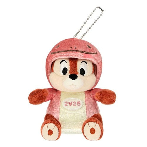 Disney | Tokyo Disneyland Chip Mascot Holder Plush Keychain With Badge (2025 Zodiac Lucky Snake)