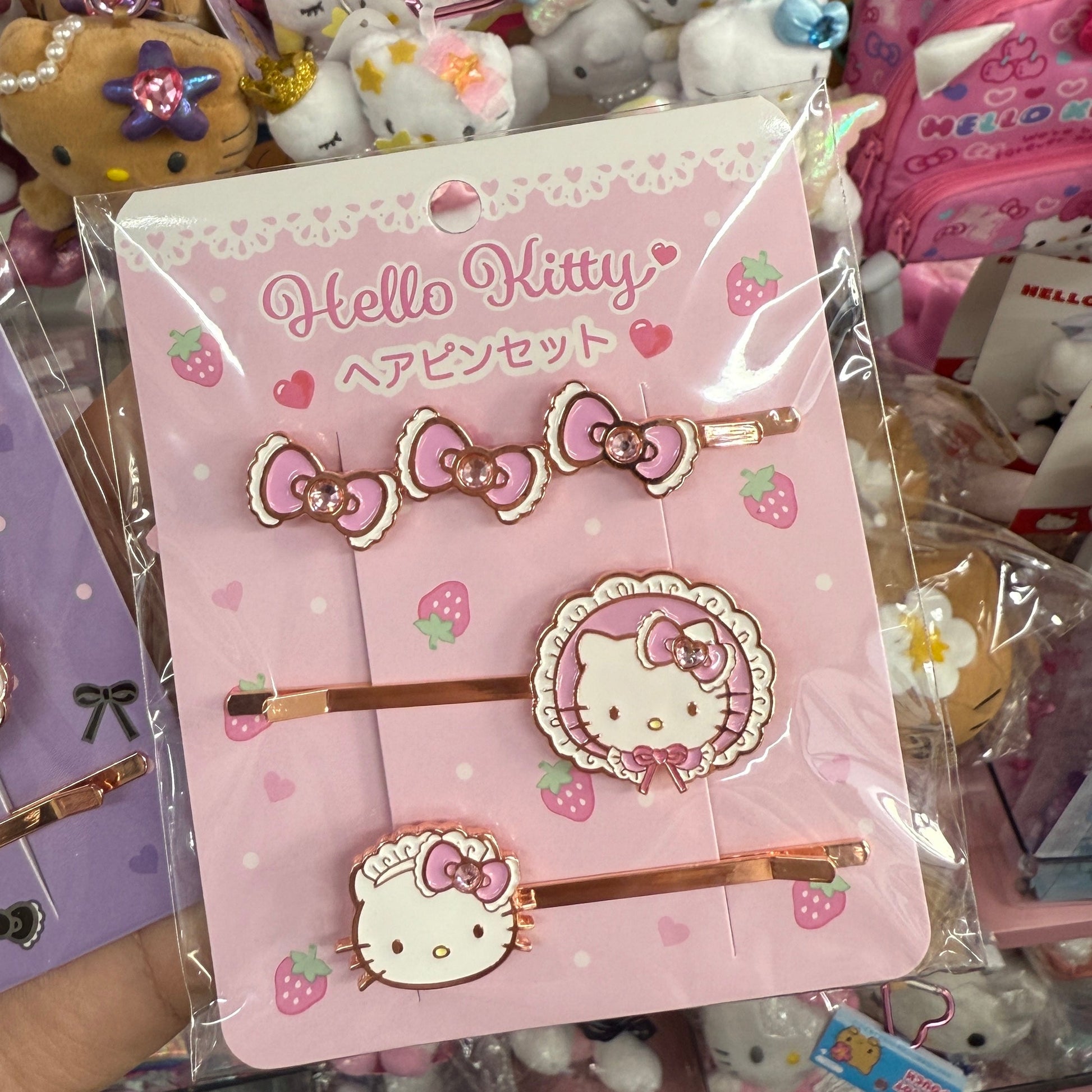 SANRIO | Hello Kitty Lolita Pink Hair Clip Hairpin Set Vol.2 (Lovely Frill Ver.)
