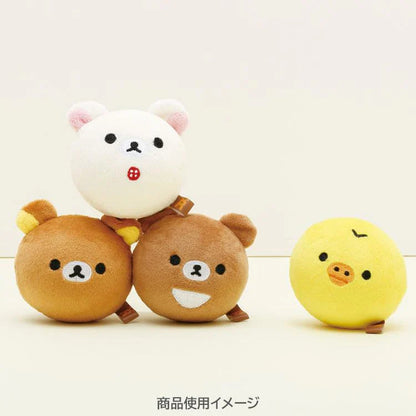 SAN X | Chairoikoguma Squish Round Plush Doll Face 65×65×65mm