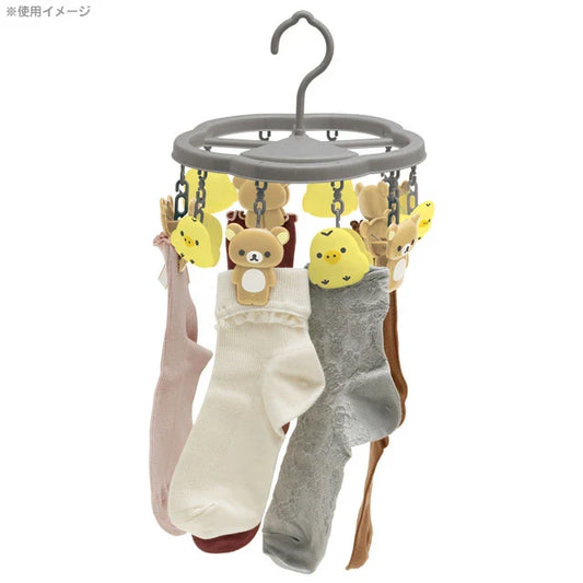San-X | Rilakkuma Laundry Pinch Hanger 120×Φ210Mm (Basic Favorite Things)