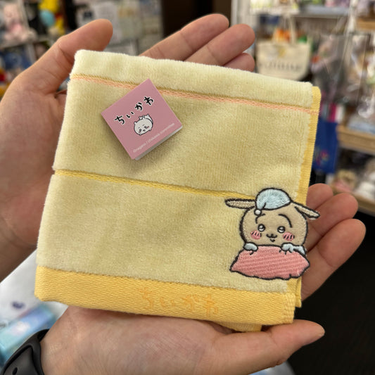 CHIIKAWA | Towel Handkerchief Cotton 100% H250×W250mm (Good Night) Usagi 乌萨奇/兔子