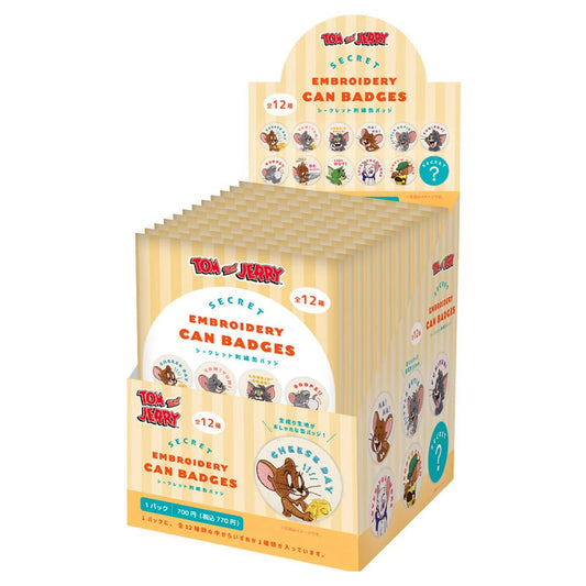 Tom & Jerry | Secret Embroidery Can Badges 56mm