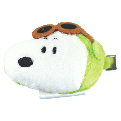 PEANUTS | Snoopy Fluffy Hair Clip 35x55x25mm (Flying Ace / Pilot)
