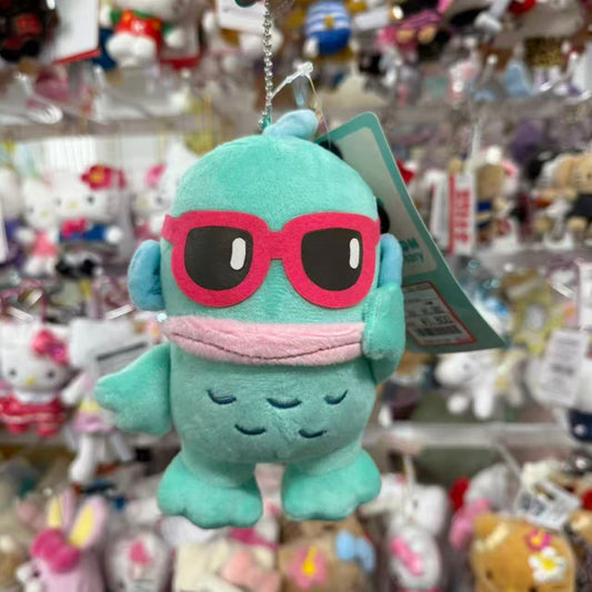 Avail x Sanrio | Hangyodon Mascot Holder Plush Keychain Bag Charm 140mm Approx. (Sunglasss)