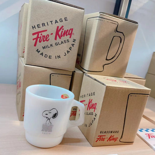 Made In Japan Fire King X Snoopy 215Ml Fireking