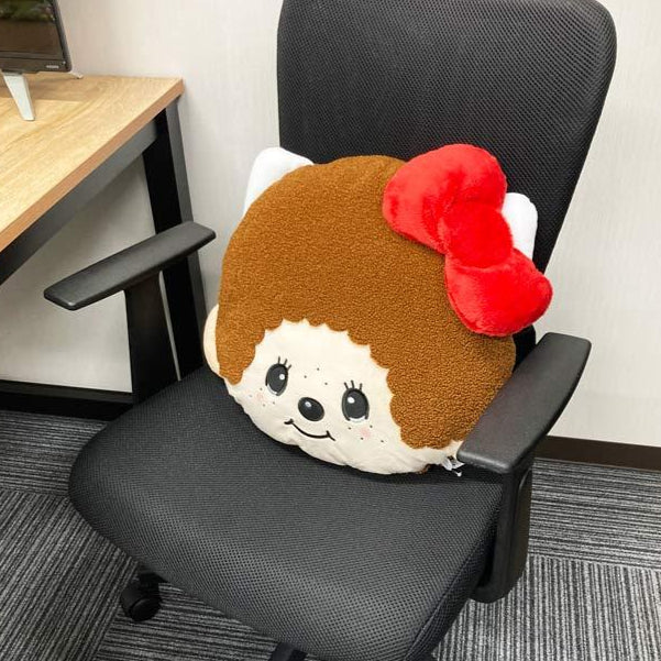 Monchhichi x Hello Kitty | Plush Cushion Face H375×W400×D130mm