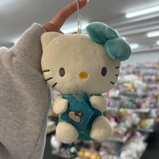 SANRIO x Avail | Hello Kitty 50th Anniversary Mascot Holder Plush Keychain 14 x 12cm (Book)
