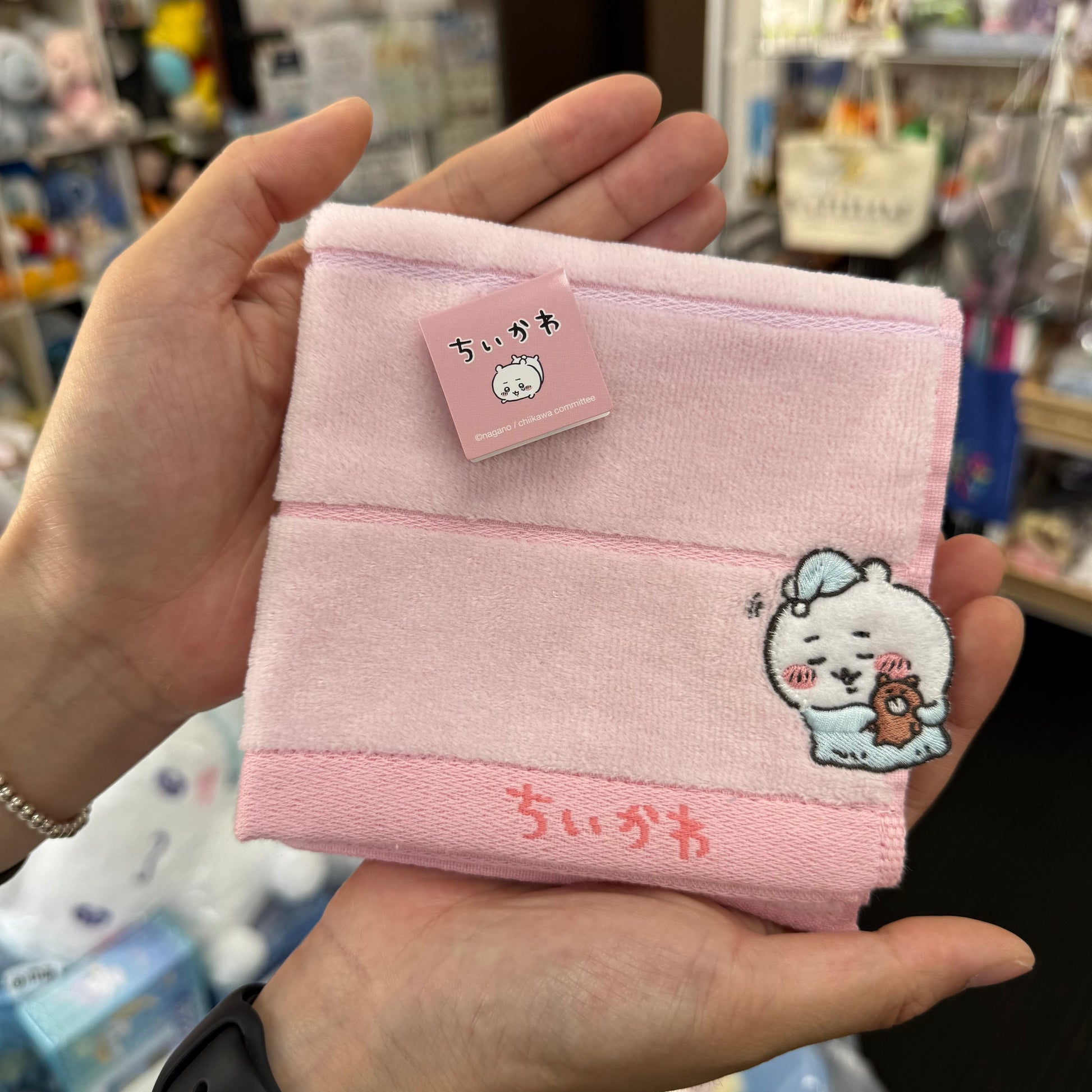 CHIIKAWA | Towel Handkerchief Cotton 100% H250×W250mm (Good Night) Chiikawa 吉伊/小白