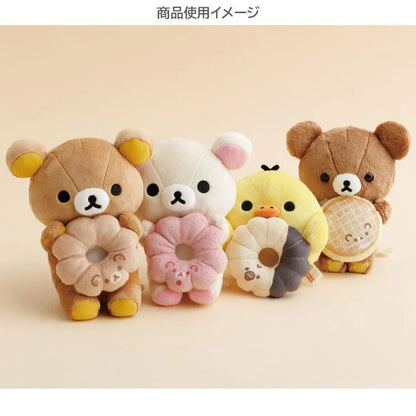 SAN-X | Rilakkuma Kiiroitori Plush Toy Plush Doll S 120×120×110mm (Mister Donut Standing)