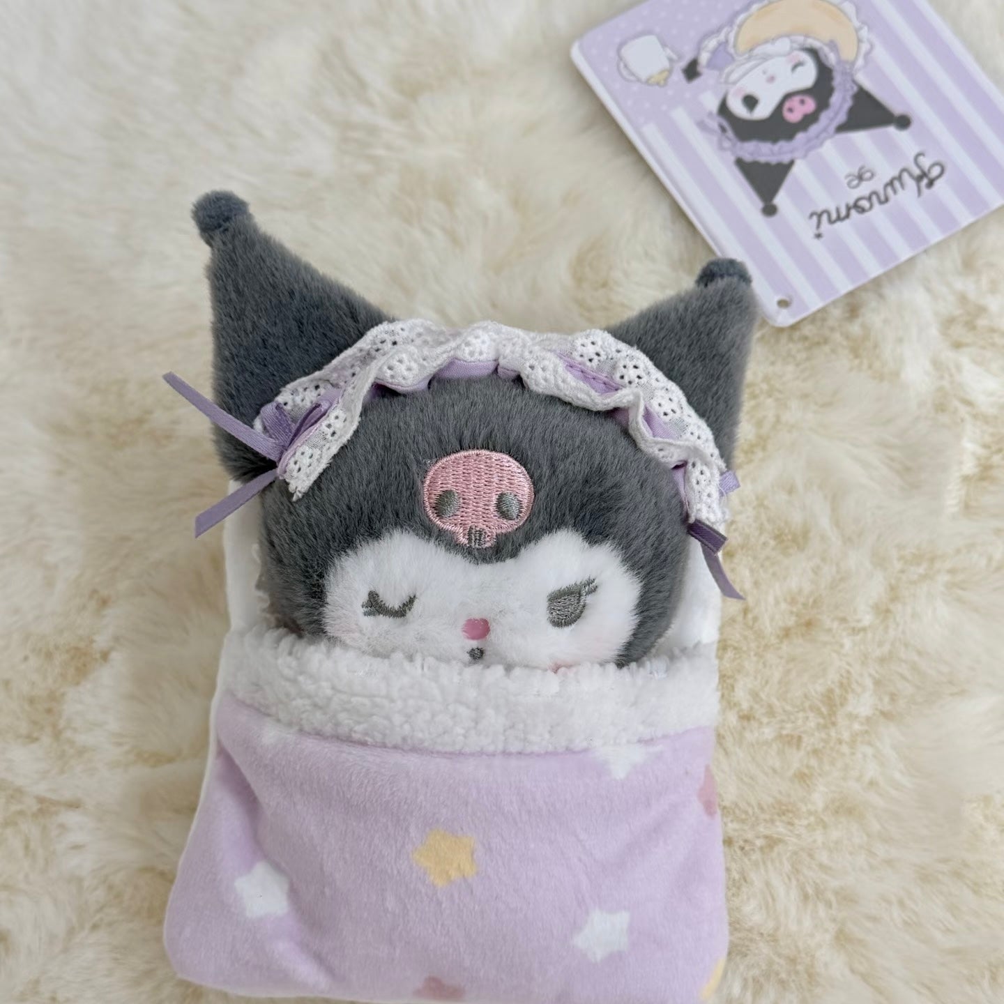 SANRIO | Kuromi Mascot Holder Bag Charm Keychain (Good night and Sweet Dreams)