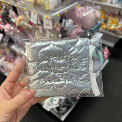 SANRIO | Hello Kitty Quilted Collect Card Album 105×115×30mm (Grey Angel)