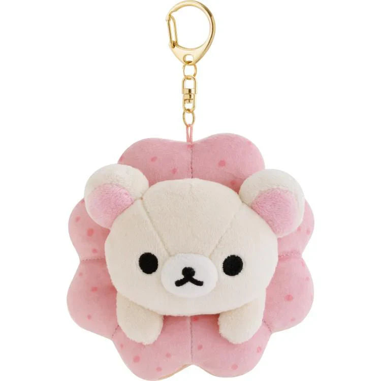 SAN-X | Rilakkuma Korilakkuma Plush Keychain Bag Charm Hanging Plush 110×100×90mm (Mister Donut)