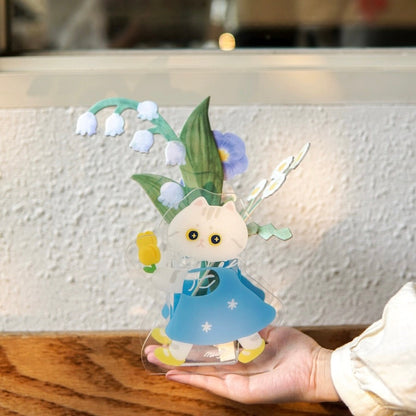 Mewji Cat Acrylic Vase Pen Stand (Gy) /