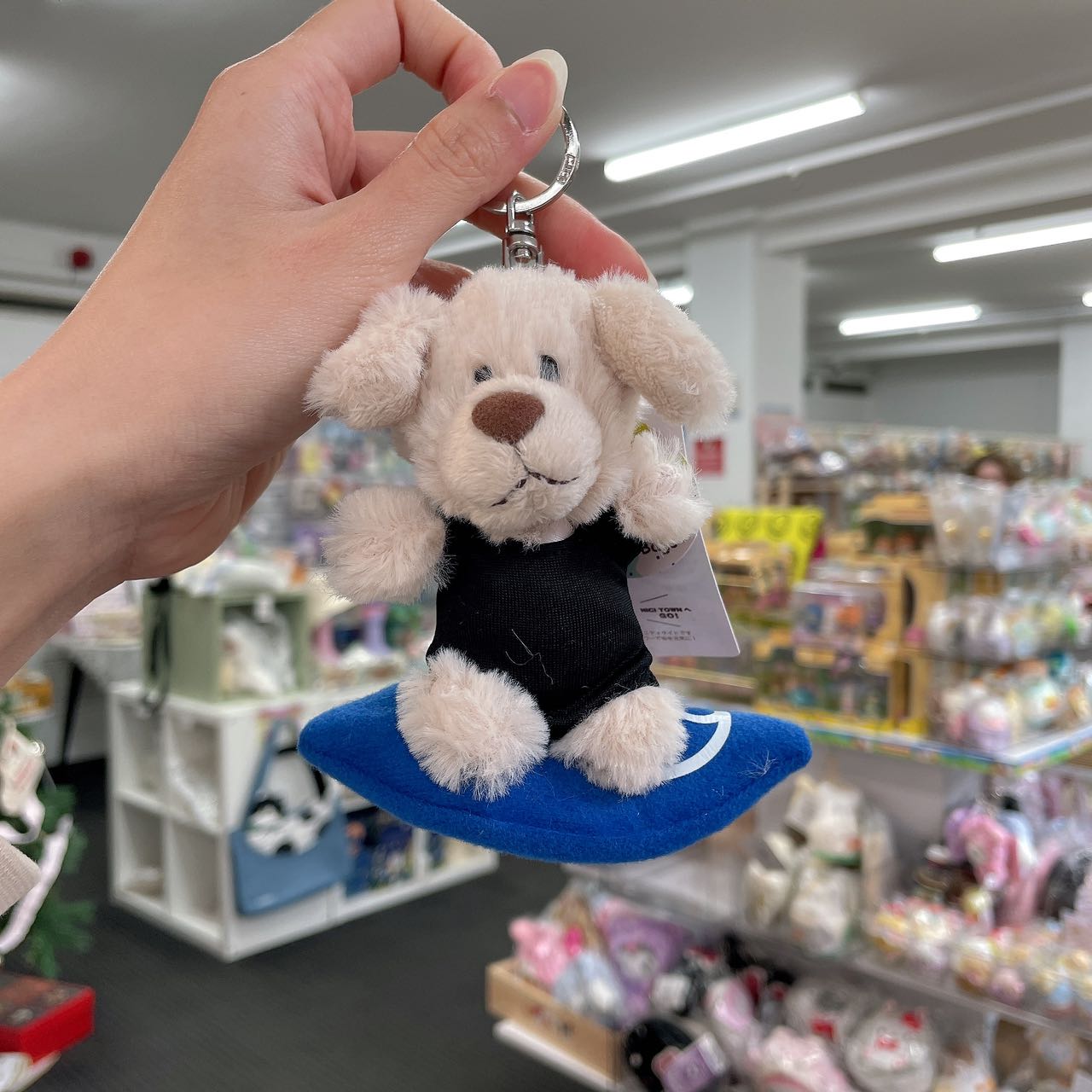 Nici 10Cm Golden Retriever With Surfing Board Keychain