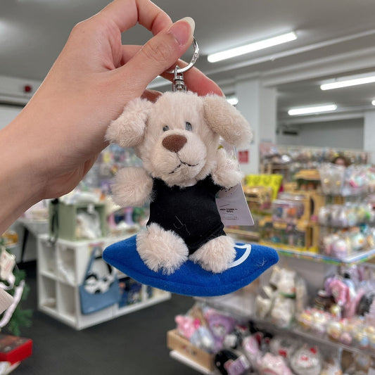 Nici 10Cm Golden Retriever With Surfing Board Keychain