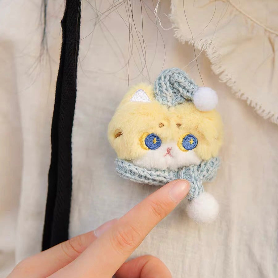 Mewji♡Cat Mascot Brooch 妙吉猫 毛绒猫咪造型胸针 配饰 Og 橘猫
