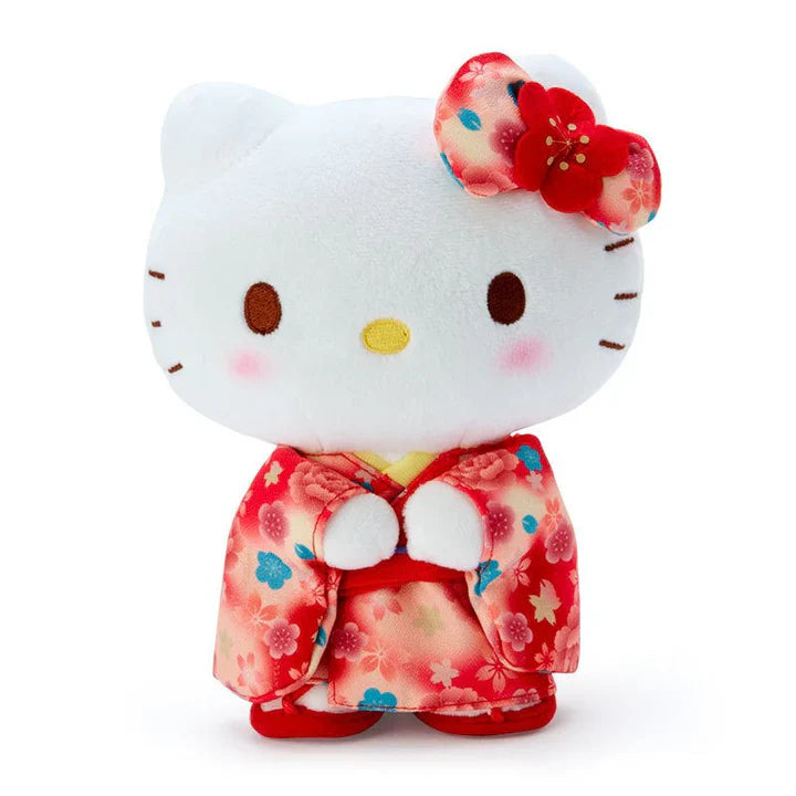 SANRIO | Hello Kitty Plush Doll Plush Toy 150×90×190mm (Gradation Sakura Kimono)