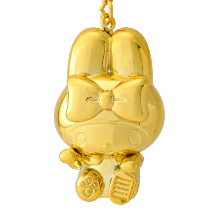Sanrio | My Melody Netsuke Gold Color Charm W2.8×D2.6×H4.4Cm (Zodiac Fortune 2024 - Snake)