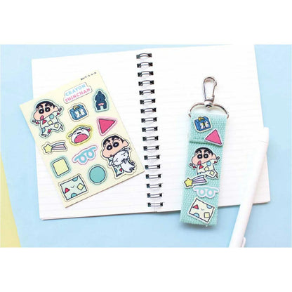 Crayon Shinchan | Custom Patch Strap Bag Charm Keychain 8 x 150 x 190mm (Pajama)