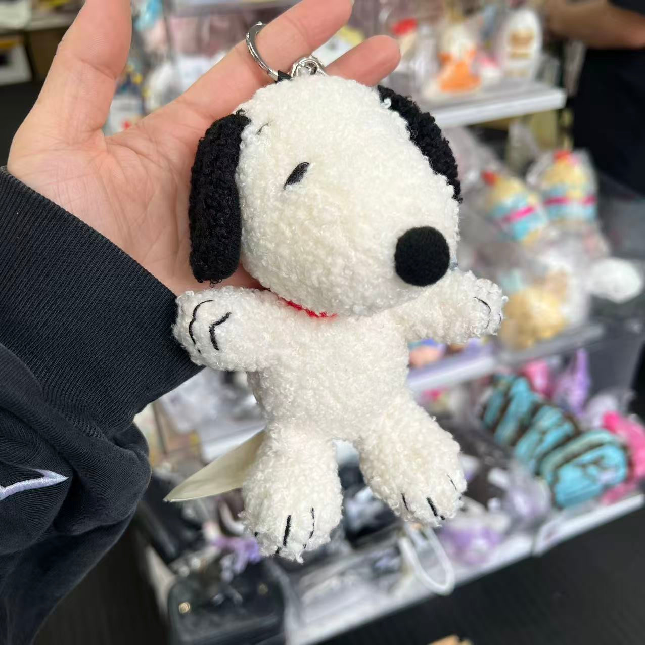 PEANUTS | Snoopy Bag Charm Plush Keychain 160×115×100mm (BK)