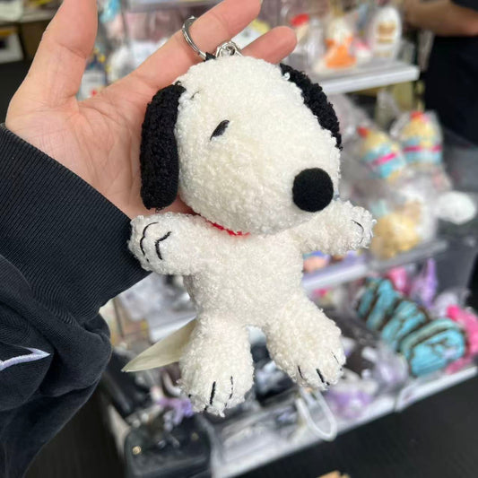 PEANUTS | Snoopy Bag Charm Plush Keychain 160×115×100mm (BK)