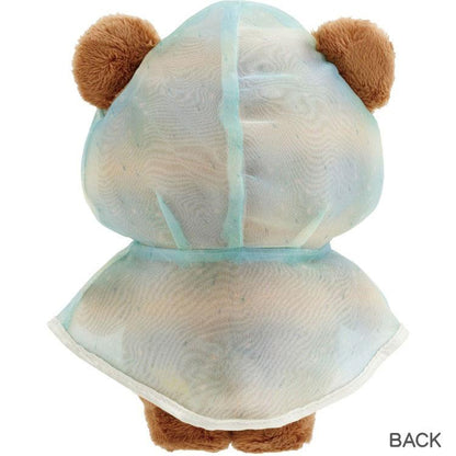 SAN-X | Rilakkuma Chairoikoguma Plush Doll Toy 210×145×85mm (Umbrella Rain then Sunny)