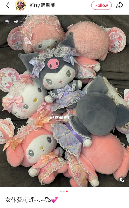 SANRIO | Kuromi Mascot Holder Plush Keychain Bag Charm 100mm Approx. (Romantic Sweets)