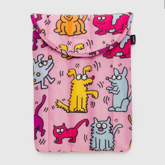 Baggu | Keith Haring Pets Puffy Laptop Sleeve 13’/14’ 电脑包