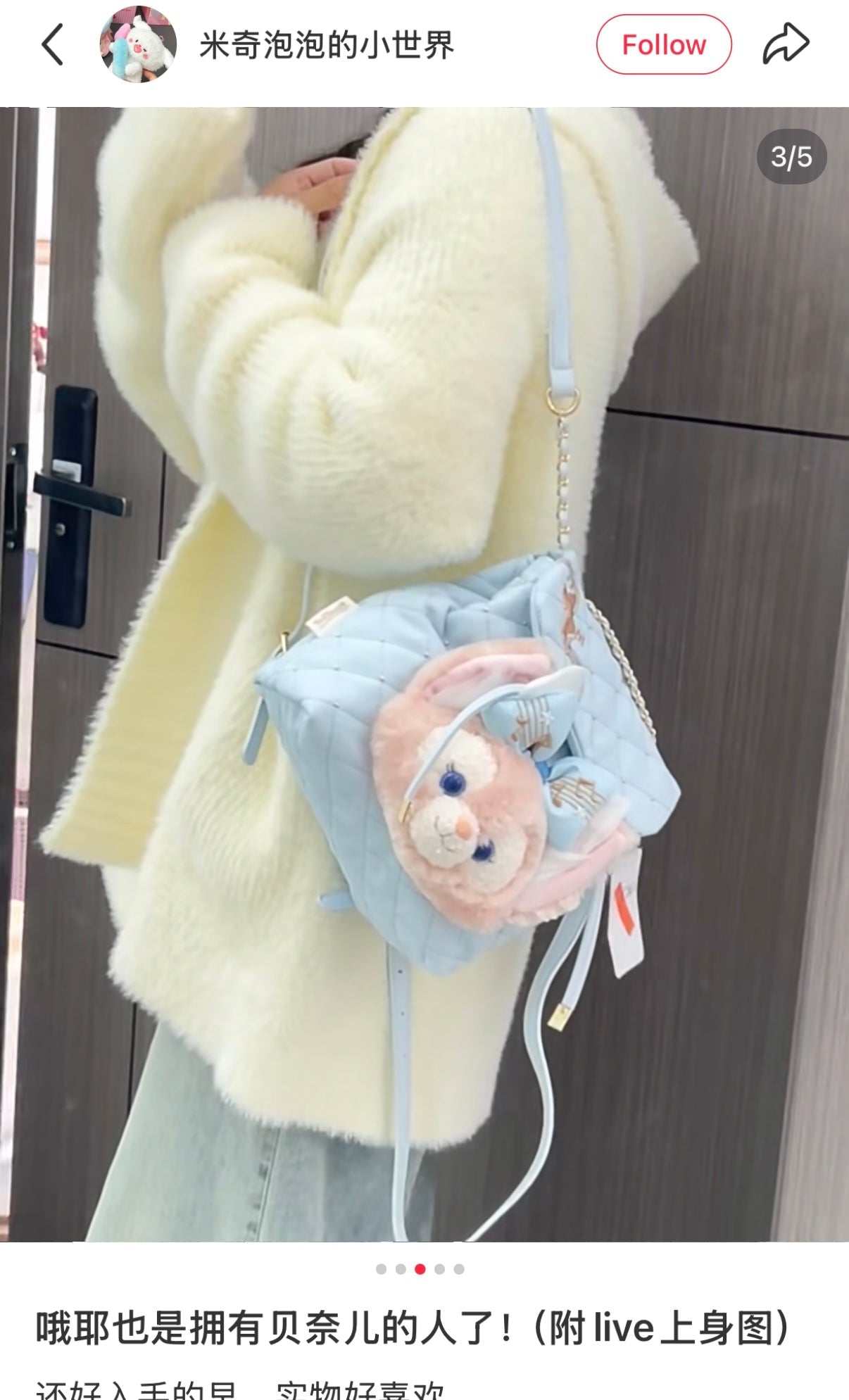 DISNEY | SHANG HAI LinaBell DisneyLand 2Way Shoulder Bag / Backpack (Duffy and Friends Summer Collection)