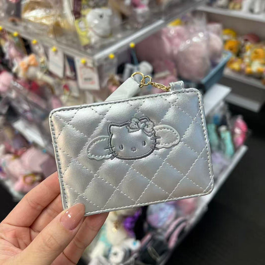 SANRIO | Hello Kitty Quilted Pass Case 105×150×40mm (Grey Angel)