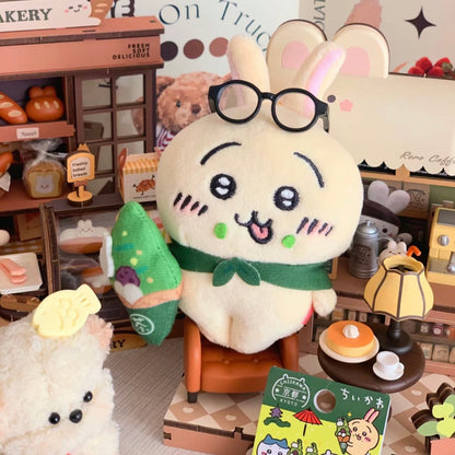 Chiikawa | Limited Plush Mascot 10Cm 小可爱吉伊卡哇 地域限定 京都八桥 抹茶系列 毛绒玩偶挂件/包挂
