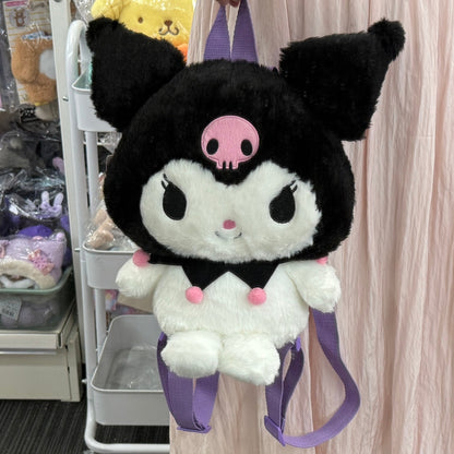Sanrio | Howahowa Plush Backpack 32Cm×18Cm×28Cm (Kuromi)
