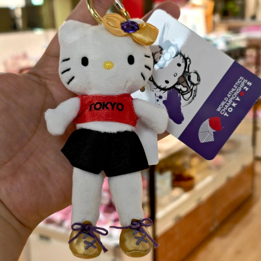 SANRIO | Hello Kitty Long Leg Style Up Mascot Holder Plush Keychain (World Sthletics Championships Tokyo 2025)