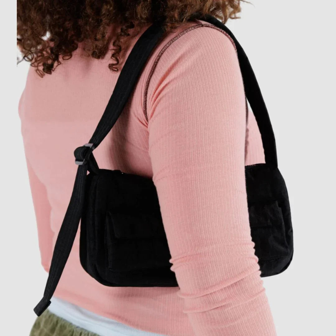 Cargo Shoulder Bag - Black Sp24