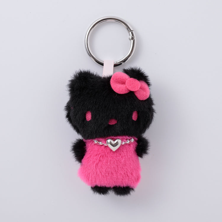 SANRIO | Hello Kitty Fluffy Stylish Mini Mascot 70mm Approx. (Black Rose)