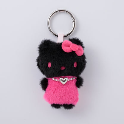 SANRIO | Hello Kitty Fluffy Stylish Mini Mascot 70mm Approx. (Black Rose)