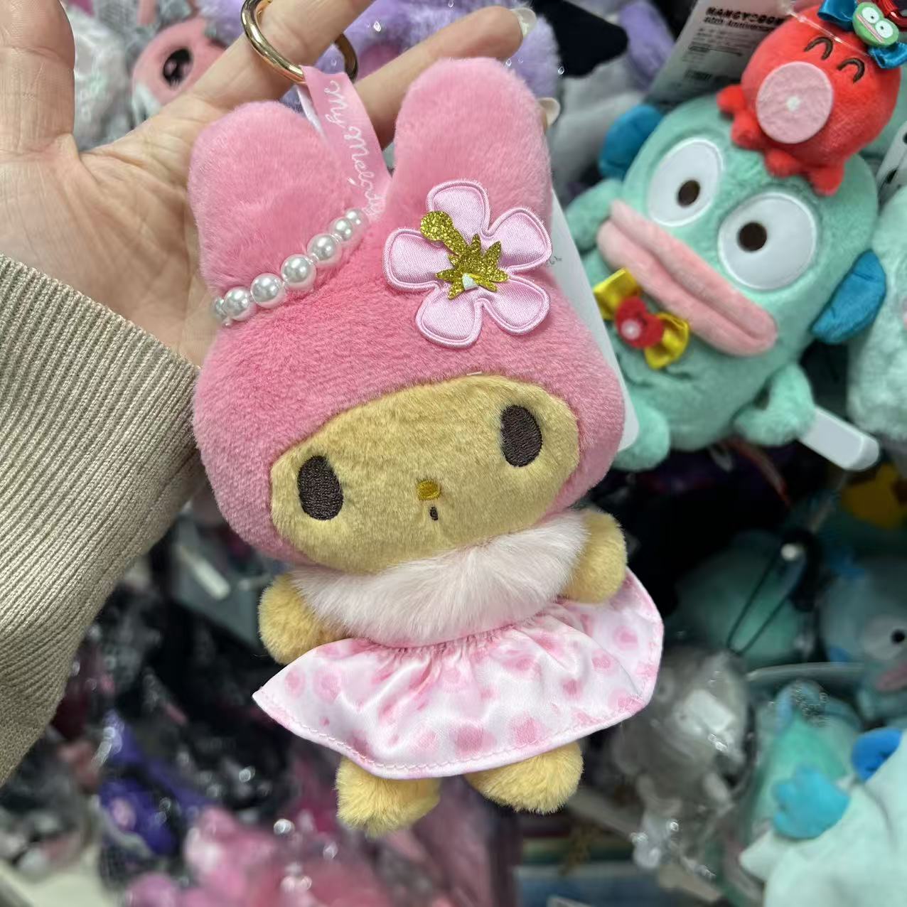 SANRIO | My Melody Plush Mascot Bag Charm Keychain 135mm (Sun-tanned Leopard)