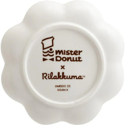 SAN-X | Rilakkuma Ceramic Accessory Tray 40×110×110mm (Mister Donut Standing)
