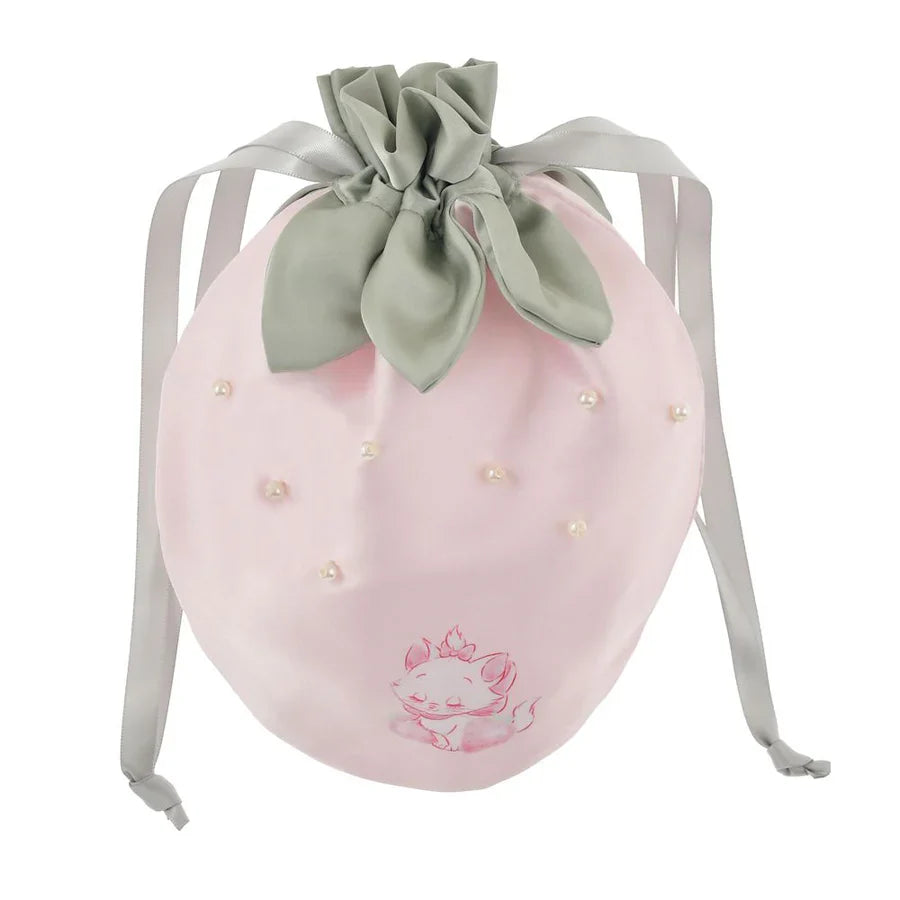 DISNEY | The Aristocats Marie Cat Drawstring Pouch H22×W18×D1cm (STRAWBERRY COLLECTION)