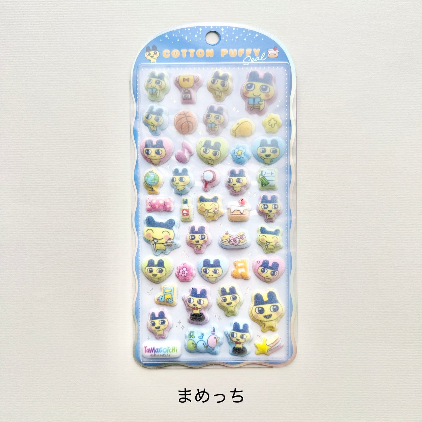 Tamagotchi | Crux Mametchi Cotton Puffy Seal Sticker 200x100x8mm