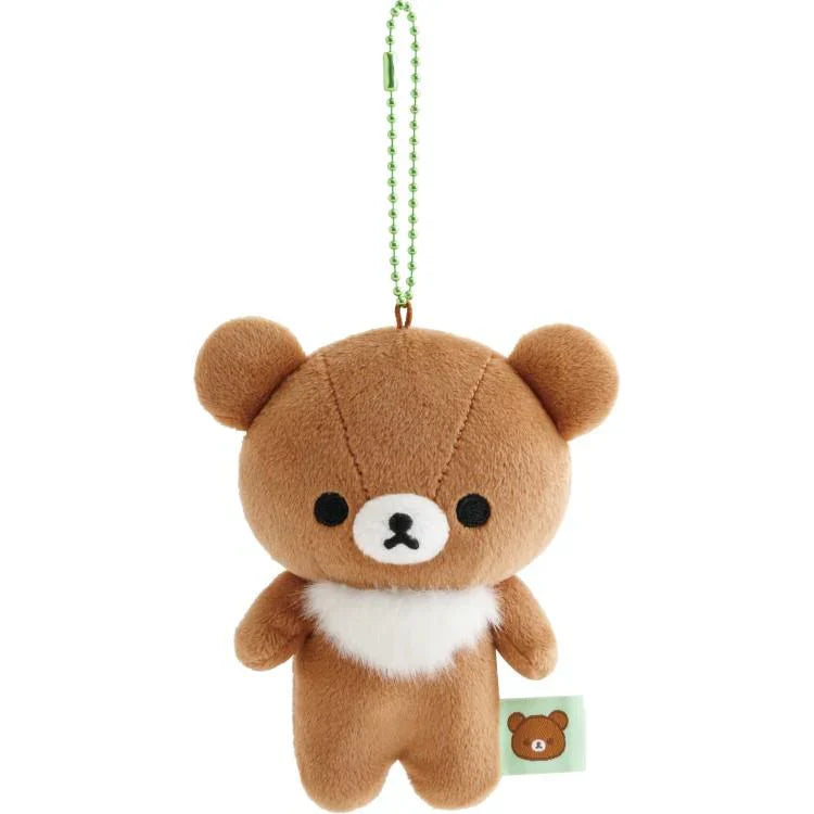 SAN-X | Rilakkuma Chairoikoguma Mochimochi Hanging Plush Mascot Holder Plush Keychain Bag Charm 70×85×65mm