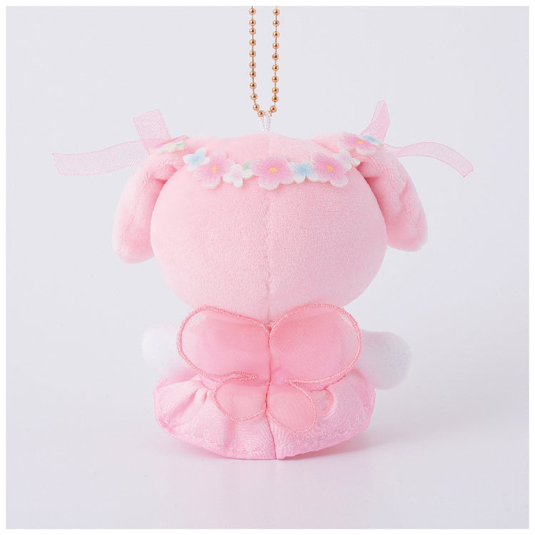 SANRIO | My Melody Mascot Holder Plush Keychain Bag Charm 95mm Approx. (Floral Fairies)