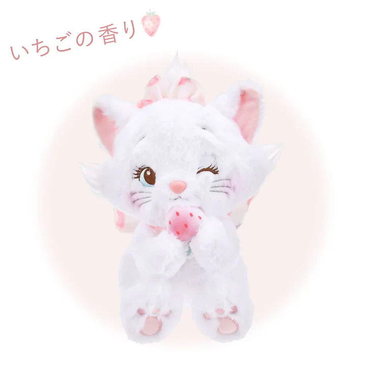 DISNEY | The Aristocats Marie Cat Plush Toy H28×W20×D23cm (STRAWBERRY COLLECTION)
