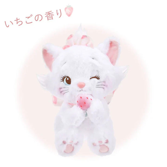 DISNEY | The Aristocats Marie Cat Plush Toy H28×W20×D23cm (STRAWBERRY COLLECTION)