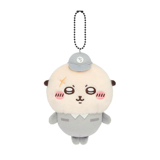 Chiikawa | Rakko Delivery Person Mascot Holder Bag Charm Keychain 120x80x75mm