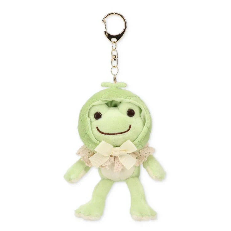 Pickles the Frog | Mascot Holder Plush Keychain Always Fruits 15×7×4.5cm (Melon)