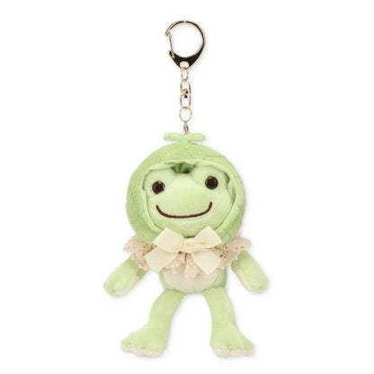 Pickles the Frog | Mascot Holder Plush Keychain Always Fruits 15×7×4.5cm (Melon)