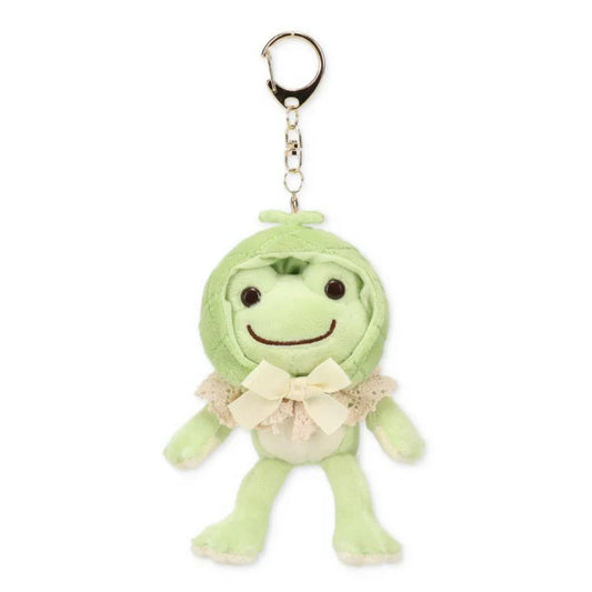 Pickles the Frog | Mascot Holder Plush Keychain Always Fruits 15×7×4.5cm (Melon)