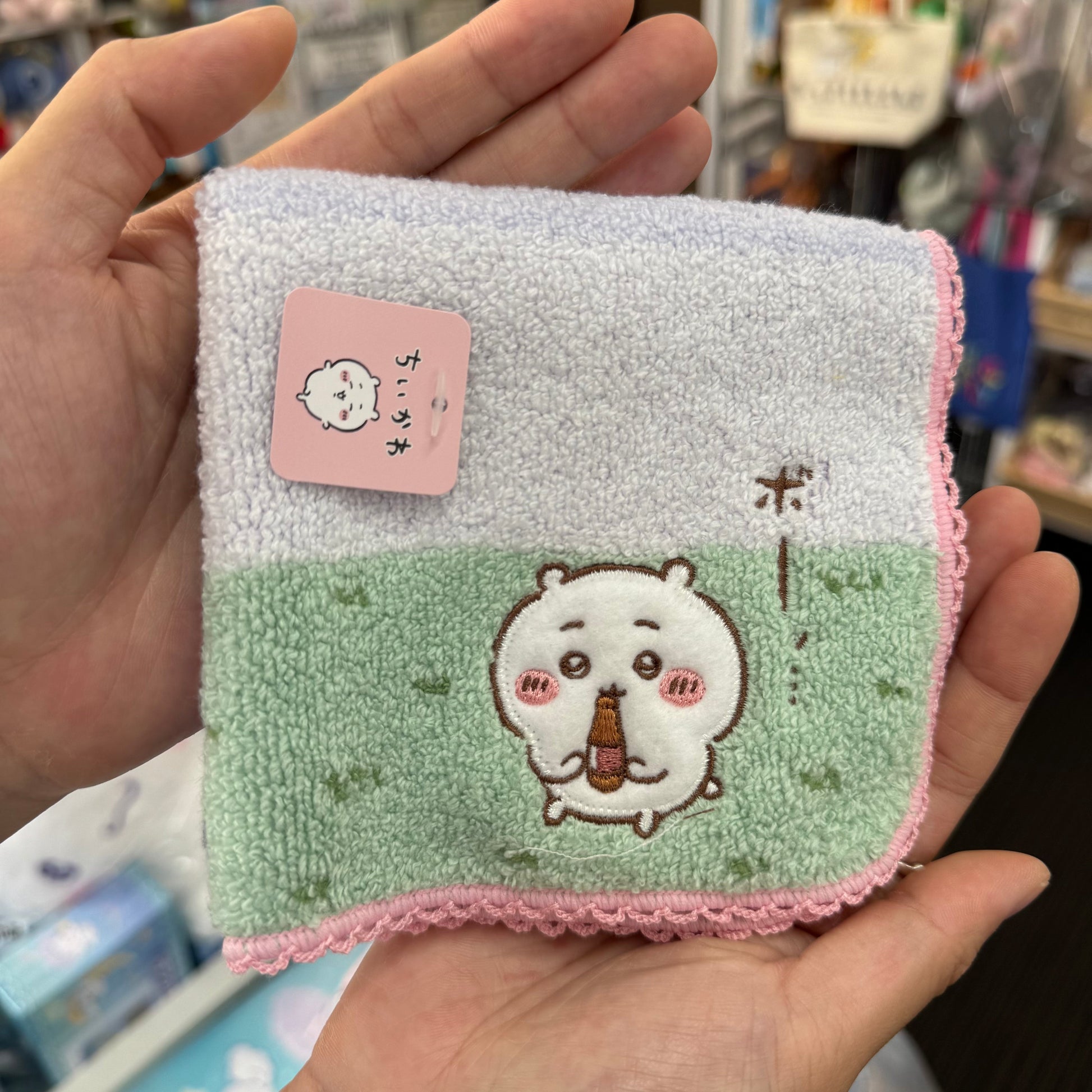 CHIIKAWA | Towel Handkerchief Cotton 100% H250×W250mm (Gentle Breeze)